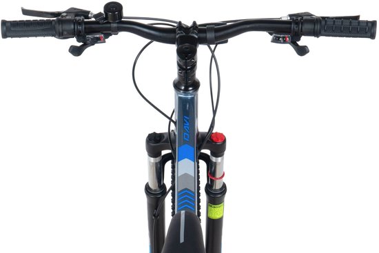 Davi Terrano – Mountainbike – 26 inch – 21 versnellingen – Schijfremmen – Voorvork met vering – Grijs/Blauw — afbeelding 3