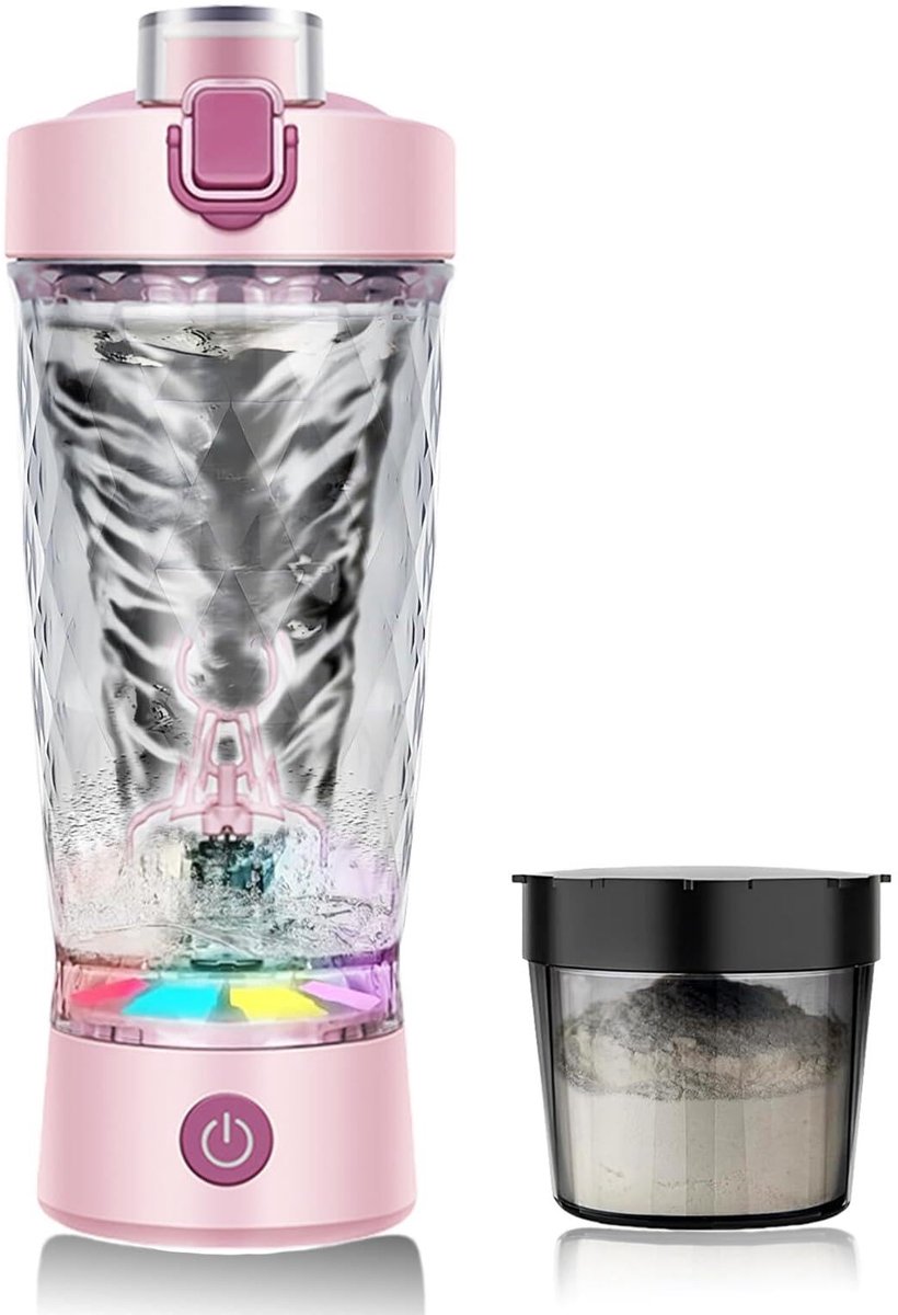 Omgoods - Elektrische Protein Shaker Fles in Roze