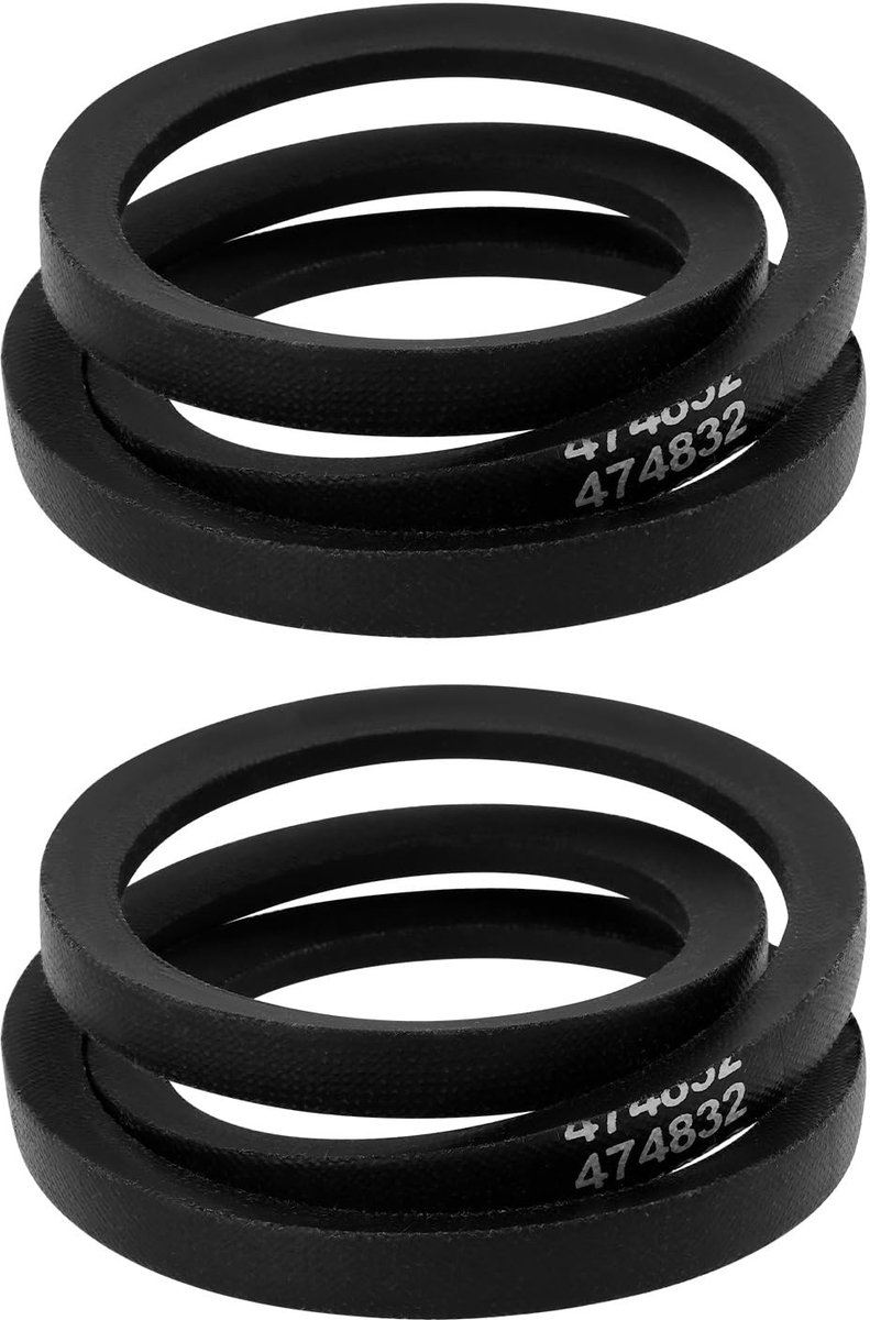 Omgoods- Grasmaaier V-riem 825 mm - Vervangend Onderdeel - 2 Stuks - Compatibel met ALKO Highline - Duurzaam Materiaal - Betrouwbare Prestaties - Maaiervet