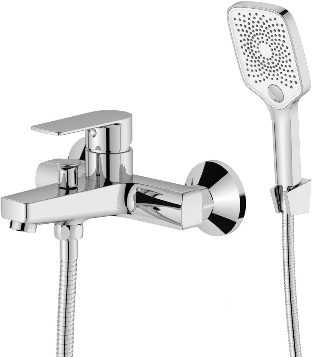 Omgoods - Badkamer Mengkraan met Waterval Design, Chroom