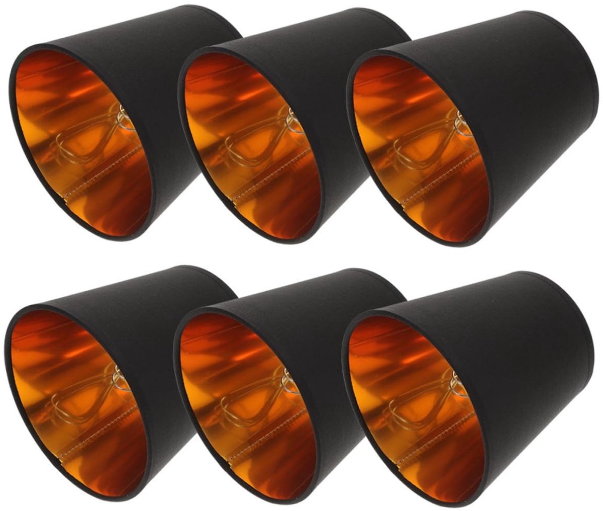 Omgoods - Set van 6 Metalen Lampenkappen voor Vintage Verlichting