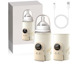 Omgoods- Flessenwarmer Draagbaar - USB Flessenwarmer - 8000 mAh - 6 Temperatuurinstellingen - Waterdicht Materiaal - Snel Opwarmen - Babyfleswarmer