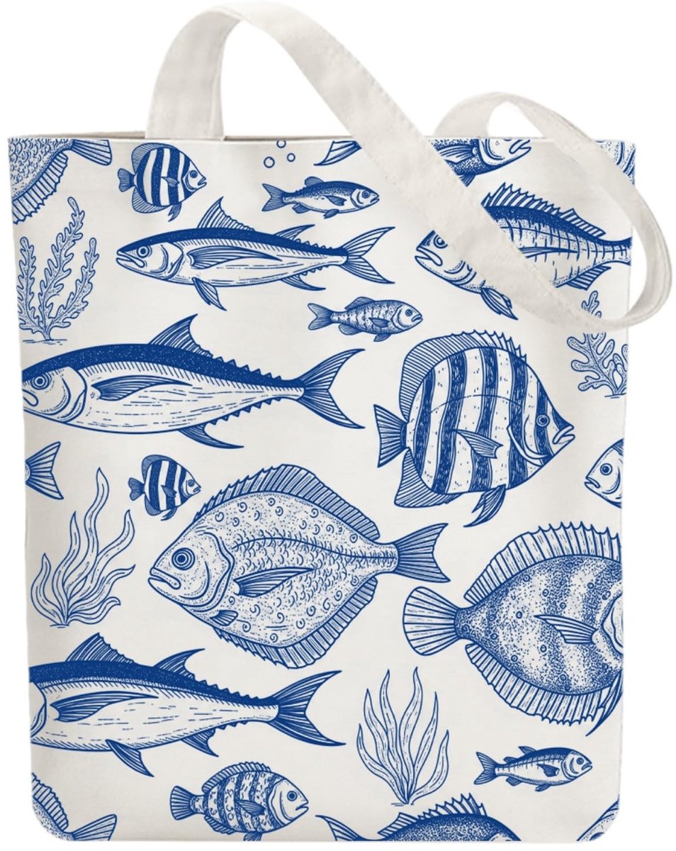 Omgoods - Herbruikbare Canvas Schoudertas met Rits voor Vrouwen