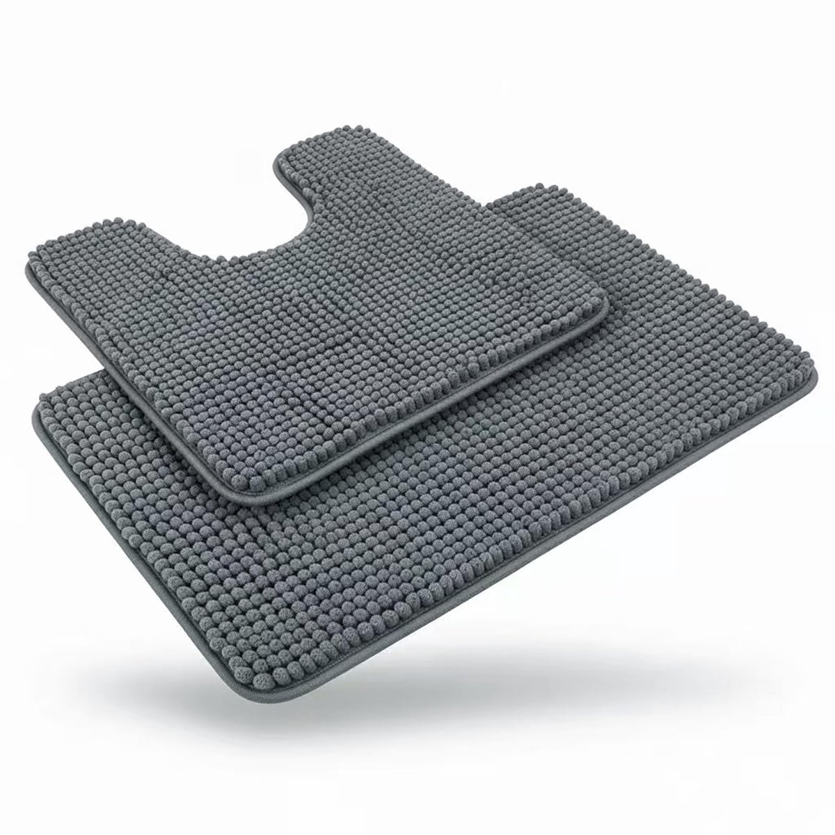 Omgoods - Chenille Badmatset 50 x 80 cm en 50 x 50 cm