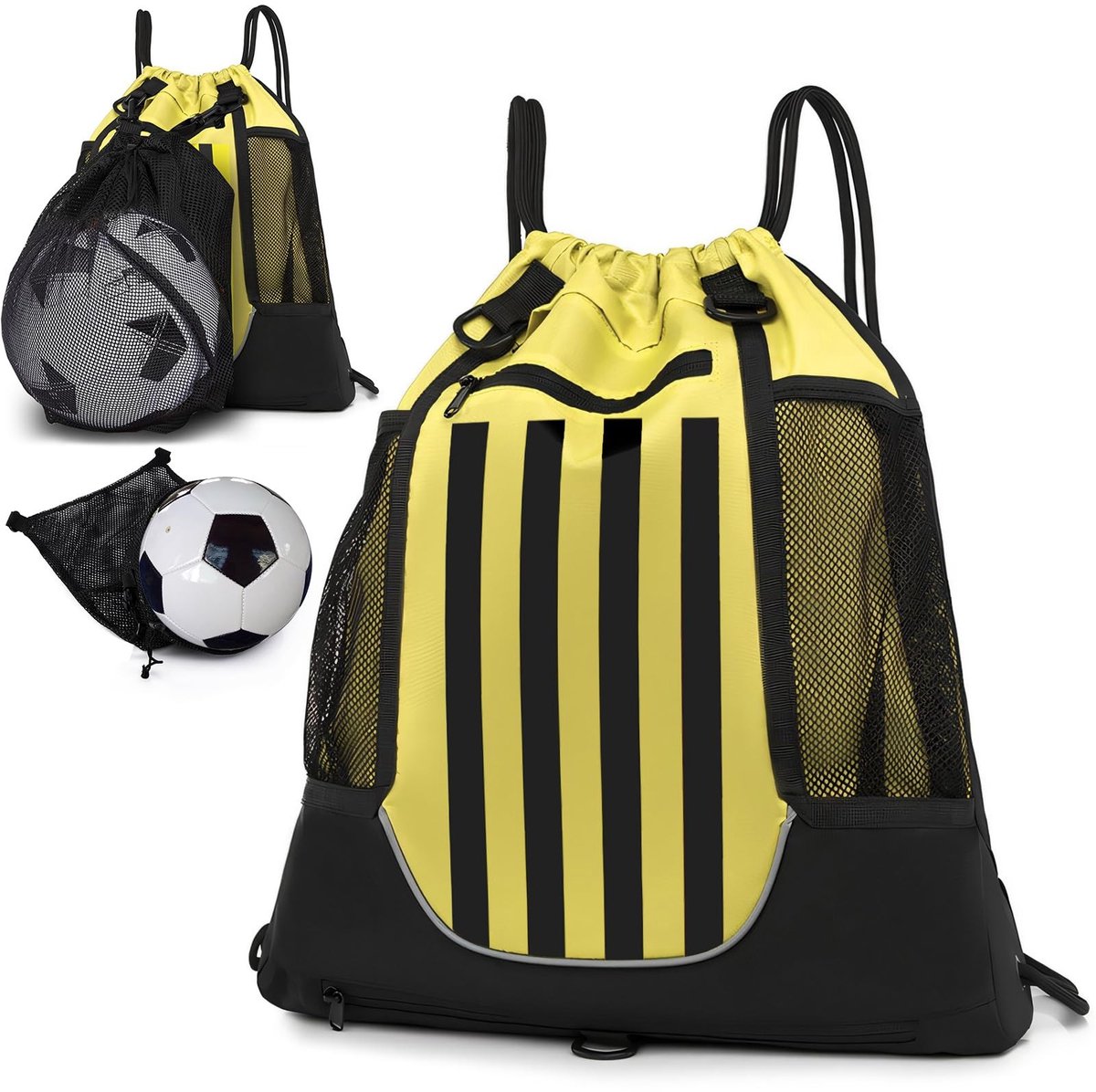 Omgoods - Sportieve Drawstring Rugzak voor Kinderen met Mesh Tas