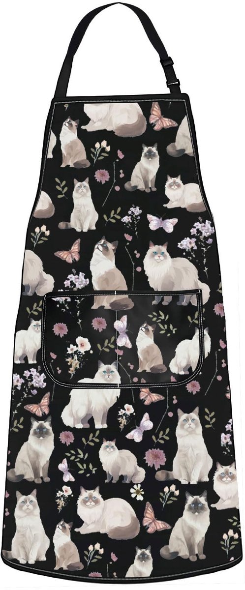 Omgoods - Ragdoll Kat Keuken Schort voor Kattenliefhebbers