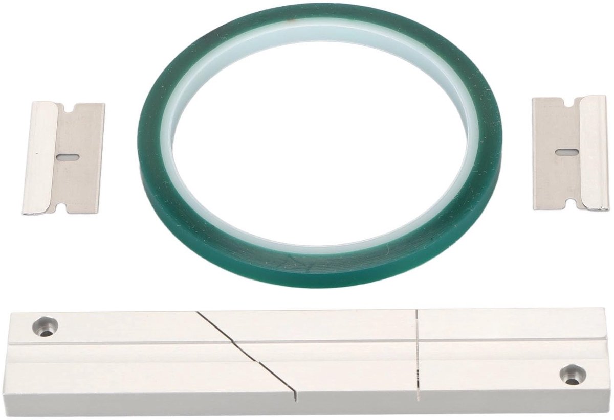 Omgoods- Splice Set Eenvoudige Installatie - Aluminium Verbindingsplaat - Tape Reparatie - 2 Snijbladen - 1/4 Inch Tape - Hard Geanodiseerde Afwerking