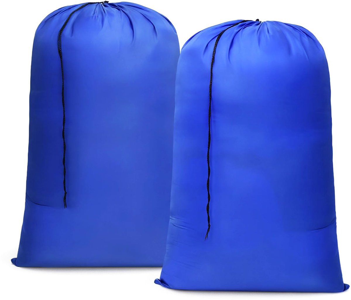 Omgoods - Opvouwbare Waszak met Trekkoordsluiting, Set van 2