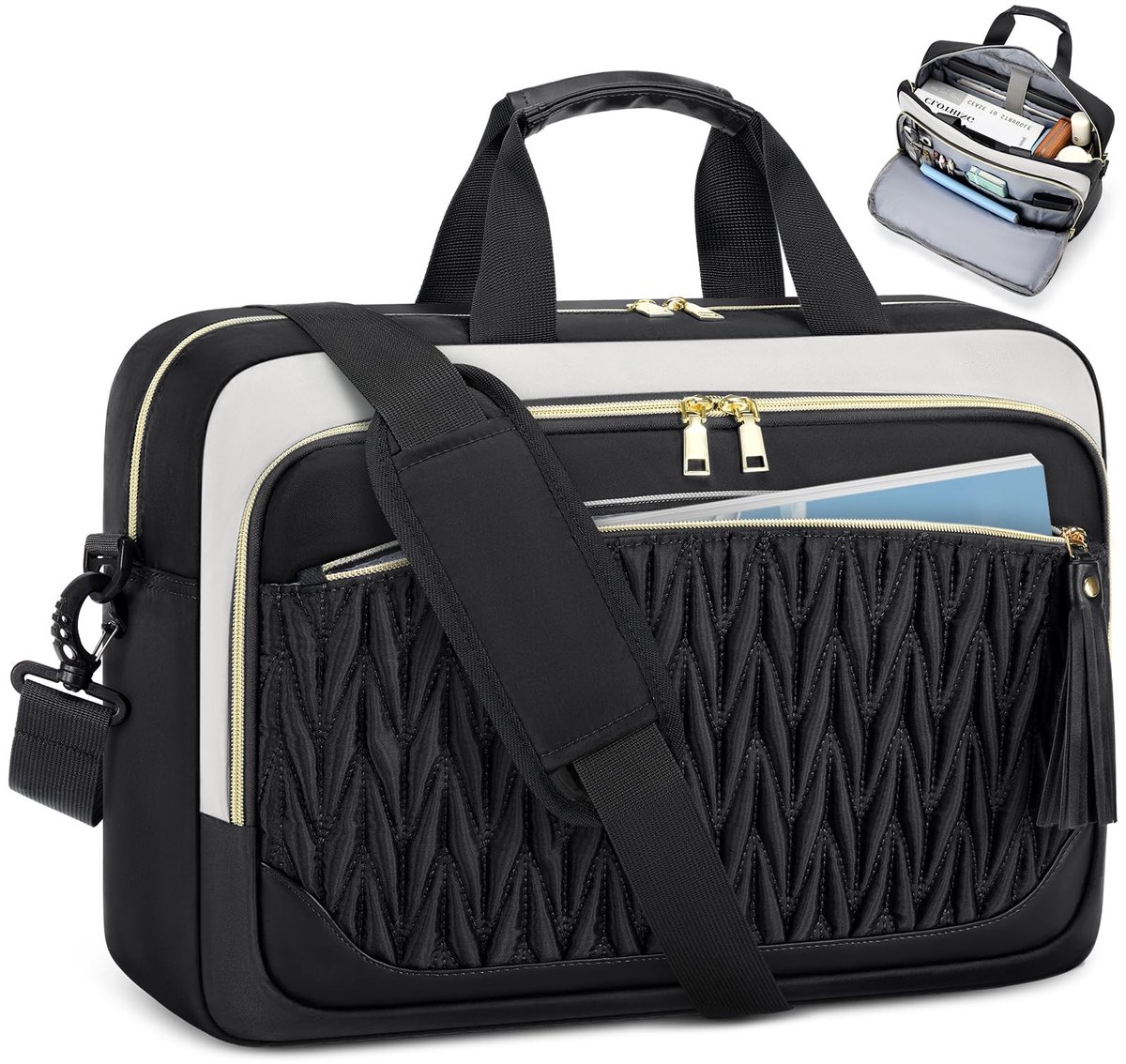 Omgoods - Dames Laptop Bag met Grote Capaciteit tot 17.3 Inch