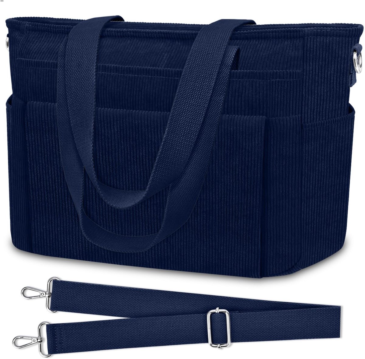 Omgoods - Grote Lichtgewicht Nylon Schoudertas voor Dames