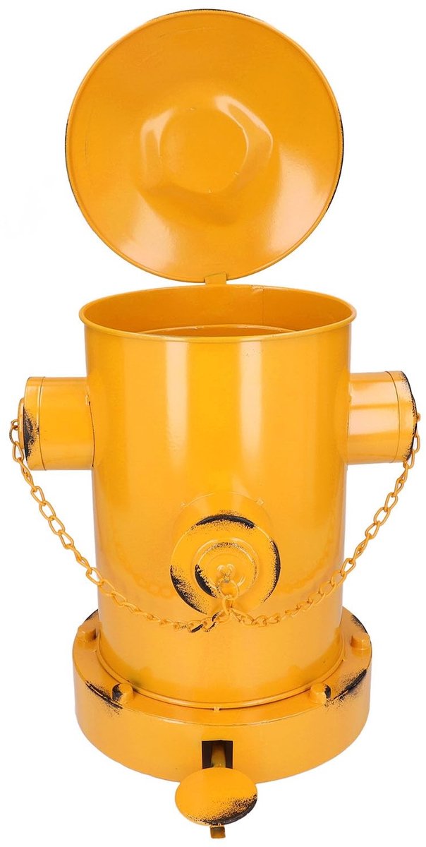 Omgoods - Retro Stijl Afvalbak in Ijzeren Design