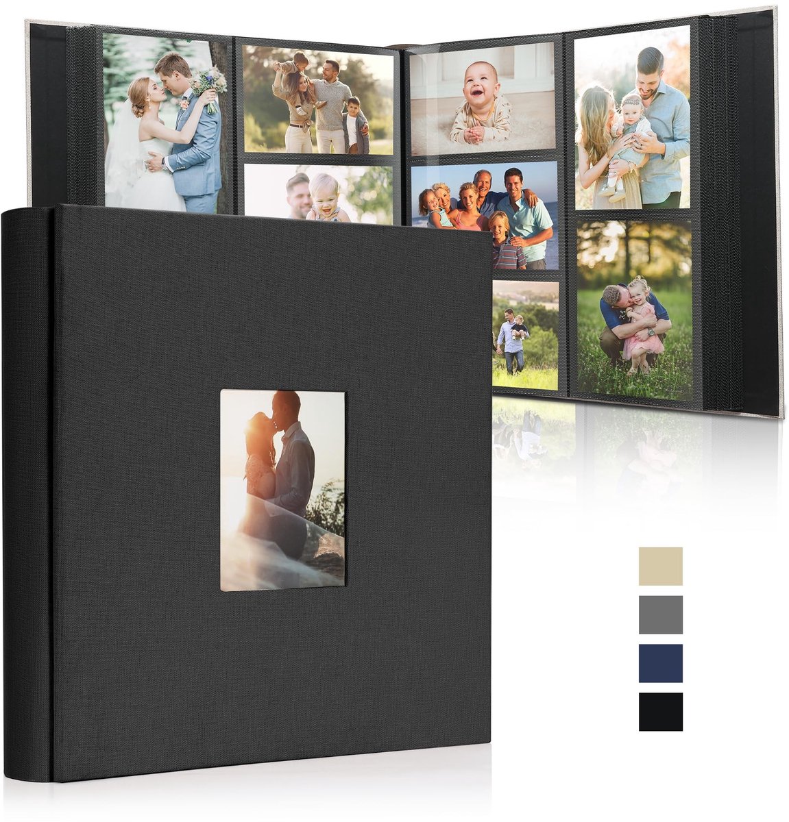 Omgoods - Fotoalbum voor 1000 Foto's met Linnen Binding en Persoonlijke Aanpassingen