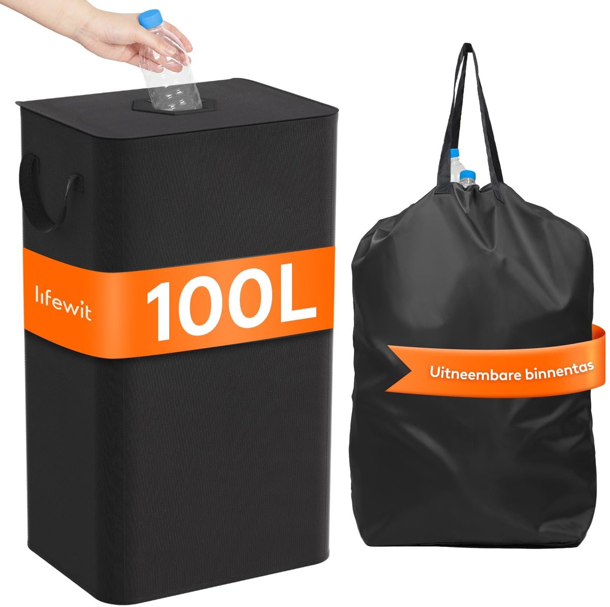 Omgoods - 100L Statiegeldfles Opvangbak met Deksel