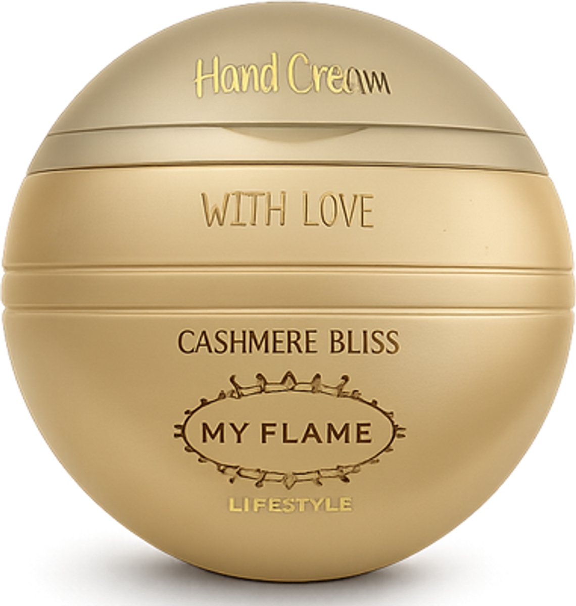 MY FLAME - Handcrème - WITH LOVE - Geur: Cashmere Bliss - Afmetingen: 8x8x3 cm - Inhoud: 50 ml