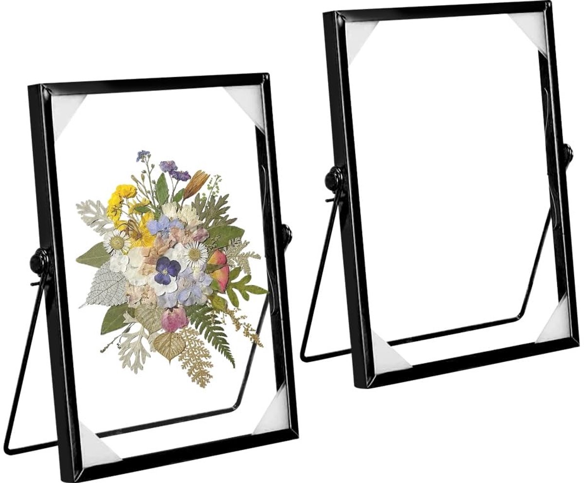 Omgoods - Set van 2 Fotolijsten staand met Dubbel Helder Glas