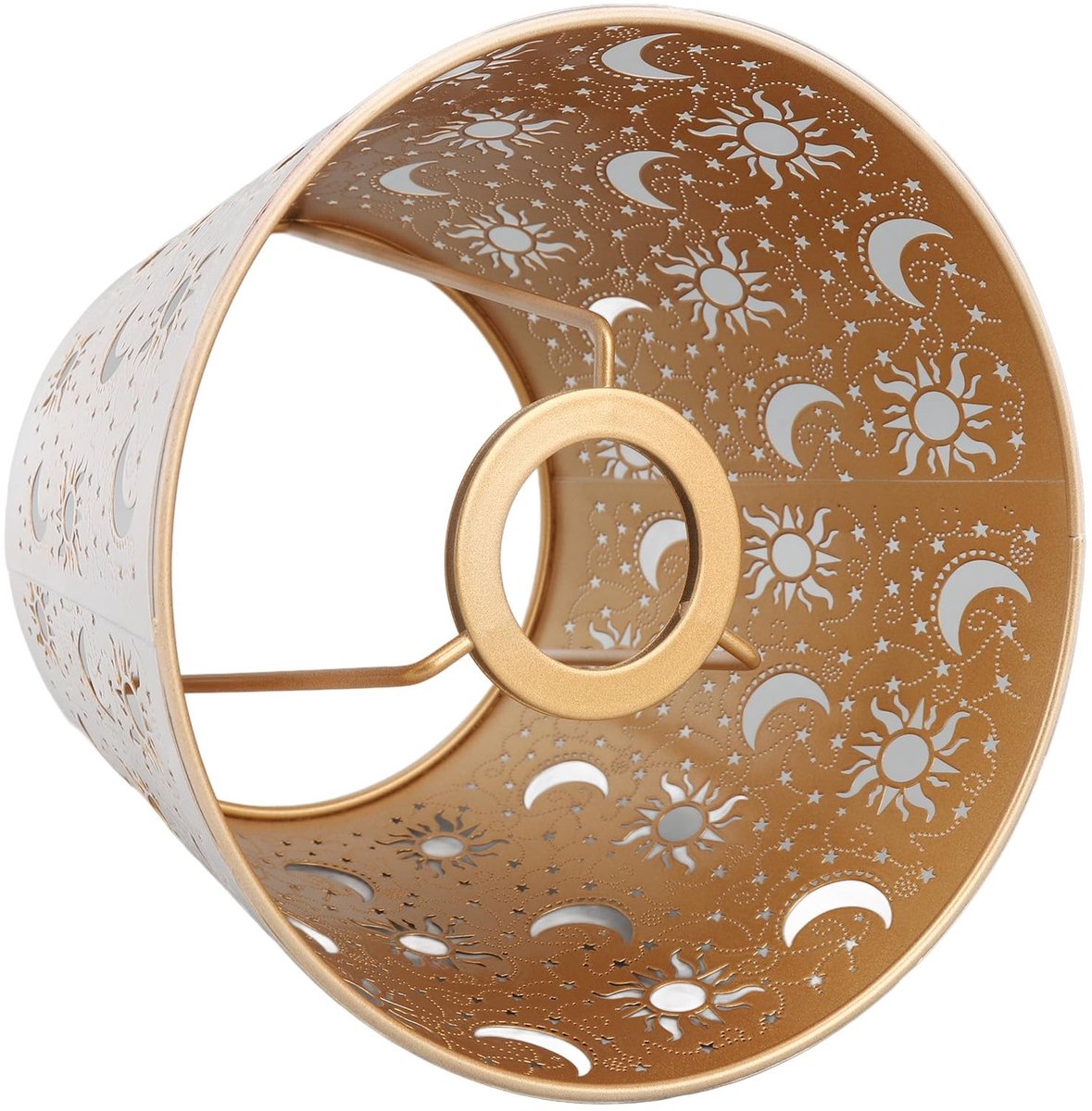 Omgoods - Stijlvolle Lampshade met Zon, Maan en Sterren Patroon