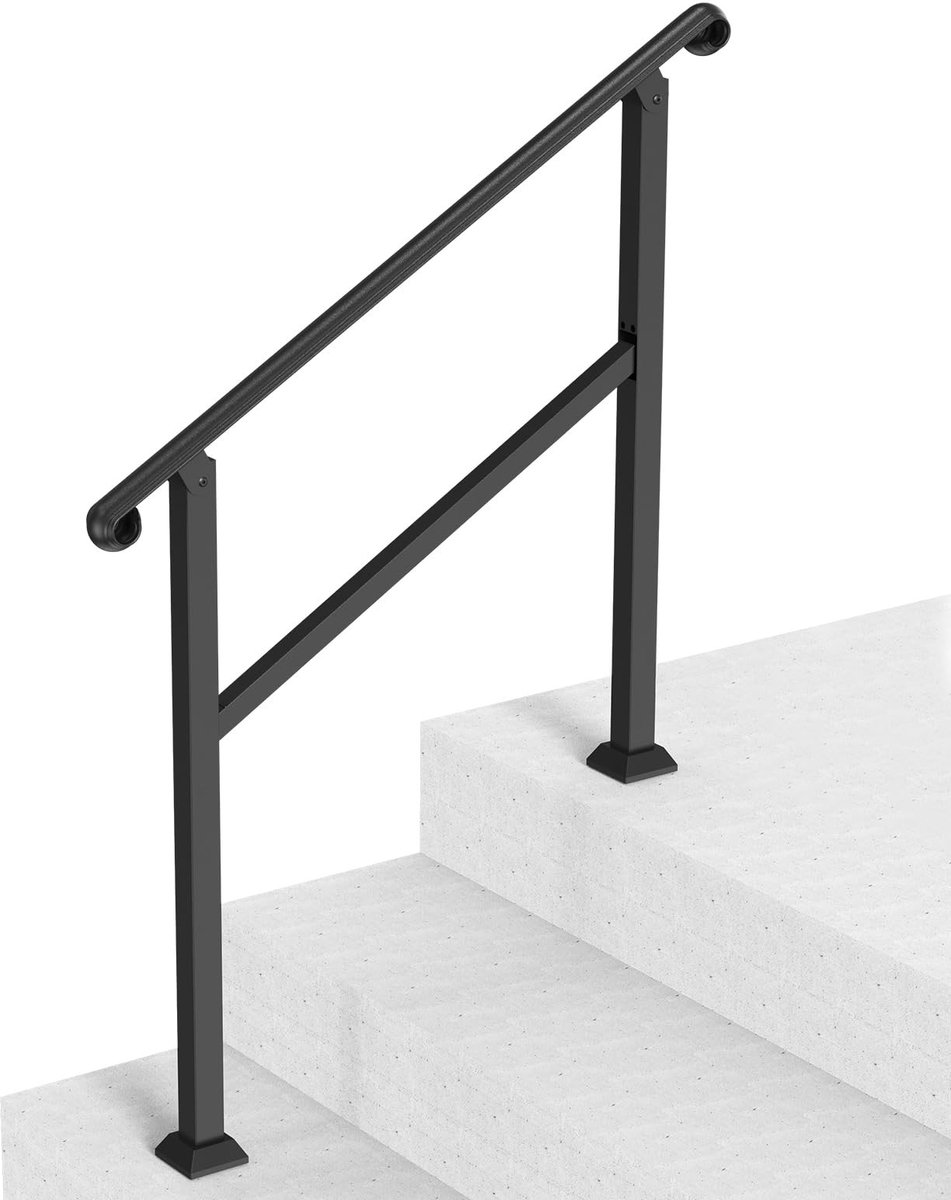 Omgoods - Robuuste Buitenhandgreep voor 2-3 Trappen met Installatiekit