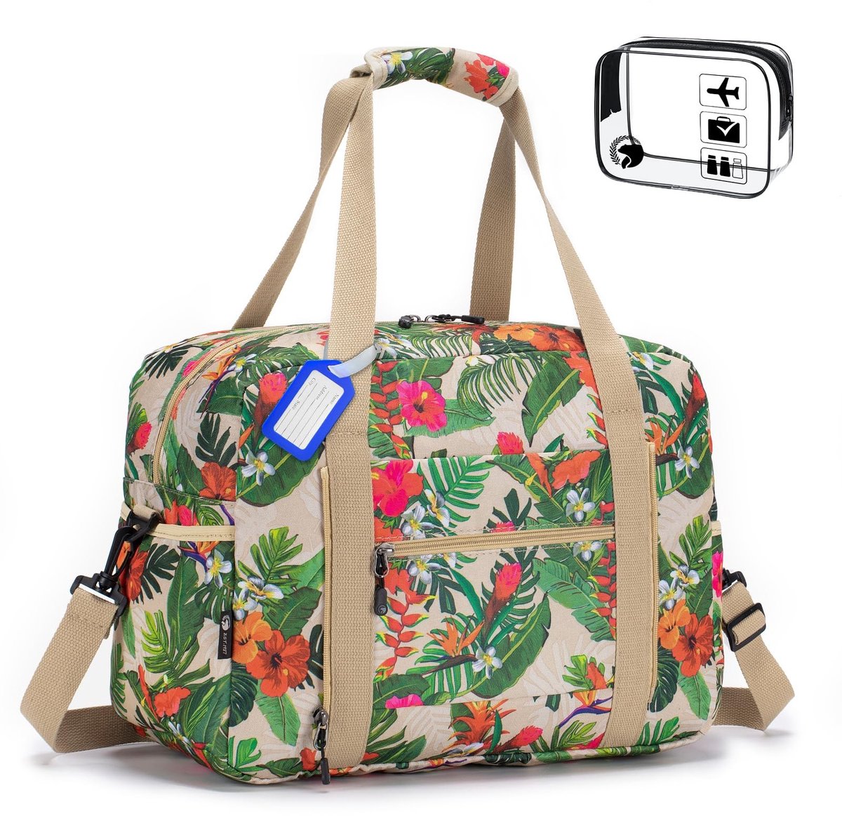 Omgoods - 40x30x20 Cabine Reis Bagage - Inclusief Toilettas