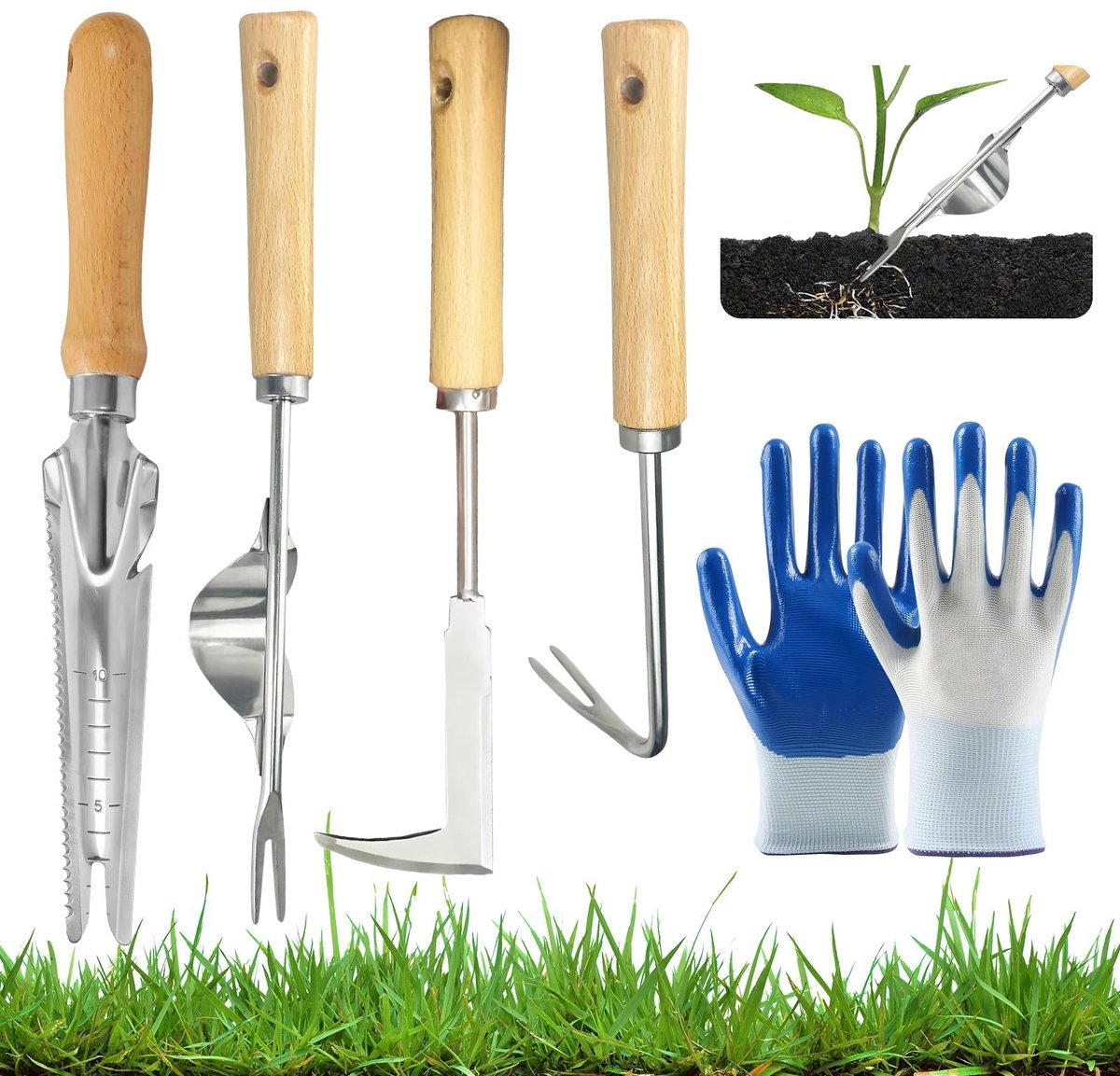 Omgoods - Professioneel Tuingereedschap Set van 5 Stukken