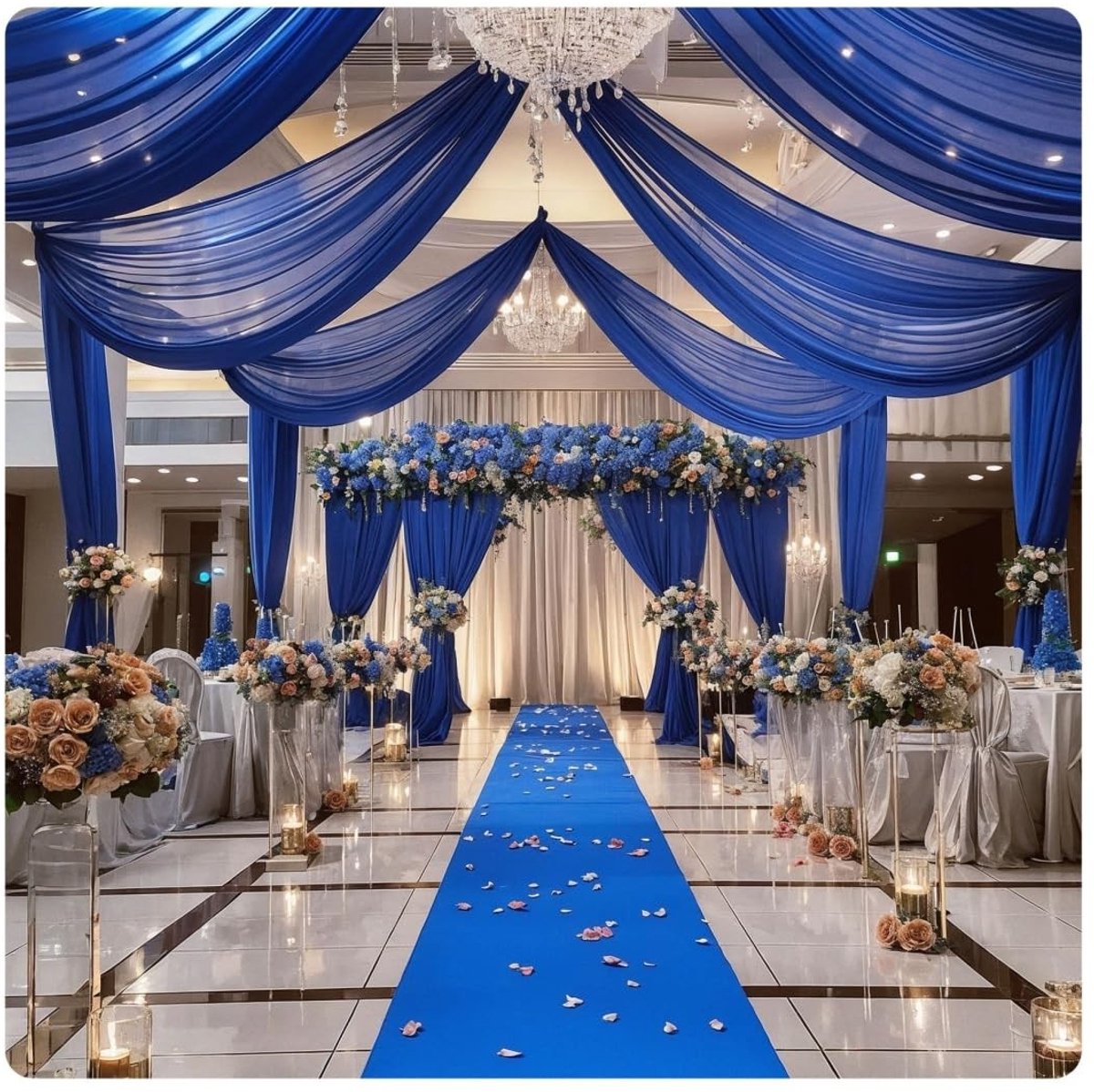 Omgoods - Tulle Ceiling Curtains voor Bruiloften en Feesten
