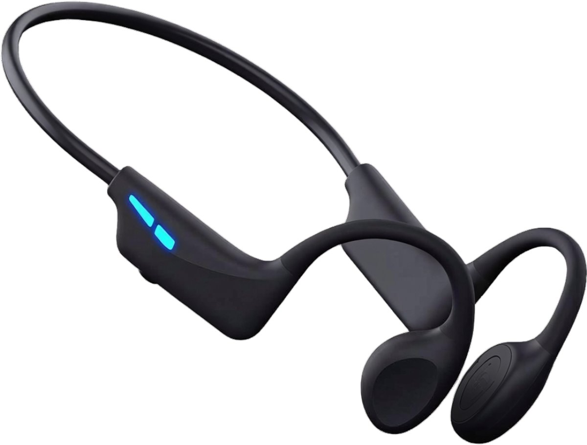 SNJY® Bone Conduction Headphone - Sporthoofdtelefoon Draadloos - Sport Oordopjes - Hardloop Oortjes - Zwart