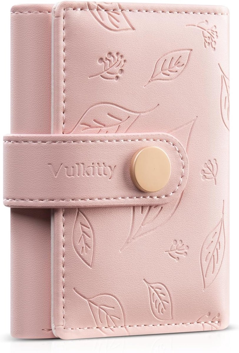 Vulkit ty Small Wallet for Women, Triple Leather Cute Ladies Wallet with ID Window, RFID Blocking Security Women - ShopVlot