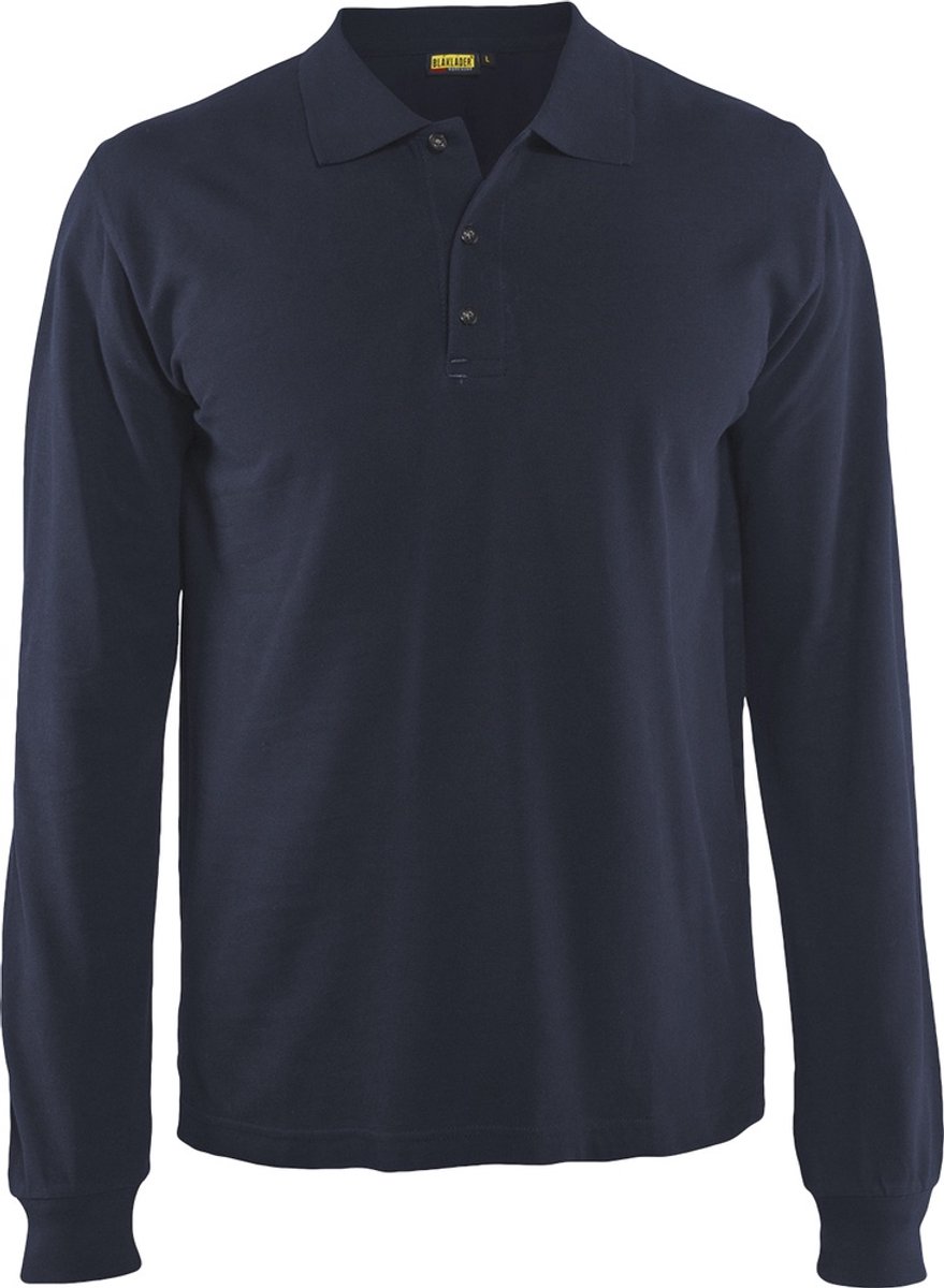 Blaklader Poloshirt lange mouw 3388-1050 - Donker marineblauw - XS