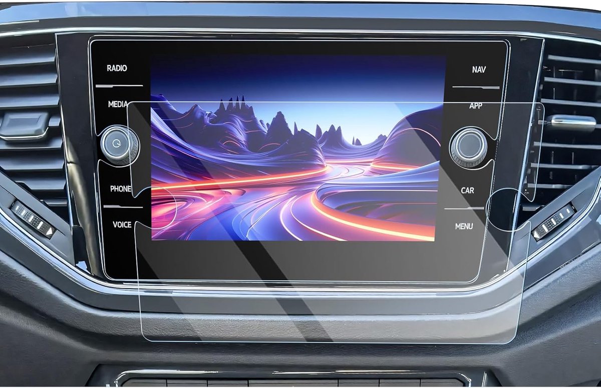 SnelShoppen - Navigatie Screen Protector VW T-ROC 2024 - Anti-Reflectie Film - Glare Reductie - 8 Inch Touchscreen Accessoire - Verbeter zichtbaarheid