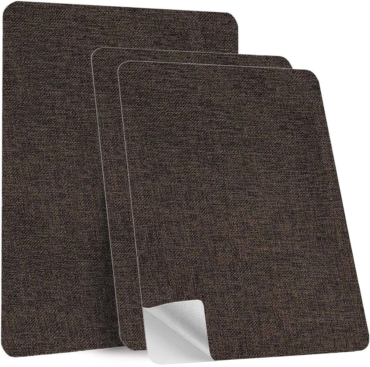 SnelShoppen - Zelfklevende Stof 3 Pack 20x30cm Stof Reparatie Stickers Linnen Herstel Patches voor Auto Stoelen, Hoofdborden, Gordijnen, Meubels, Bank