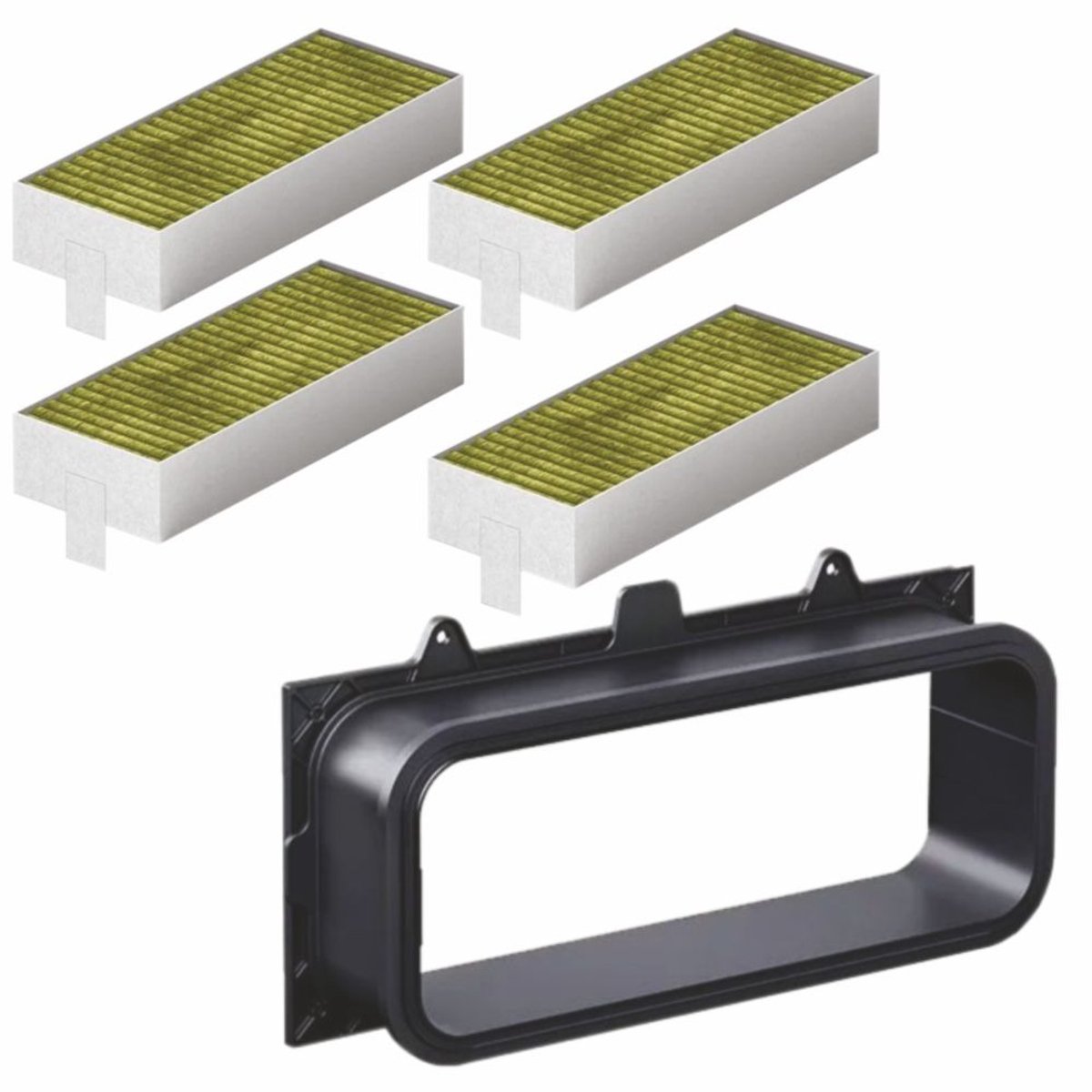 CleanAir Koolstoffilterset voor Siemens 17007113 / HZ9VRUD0