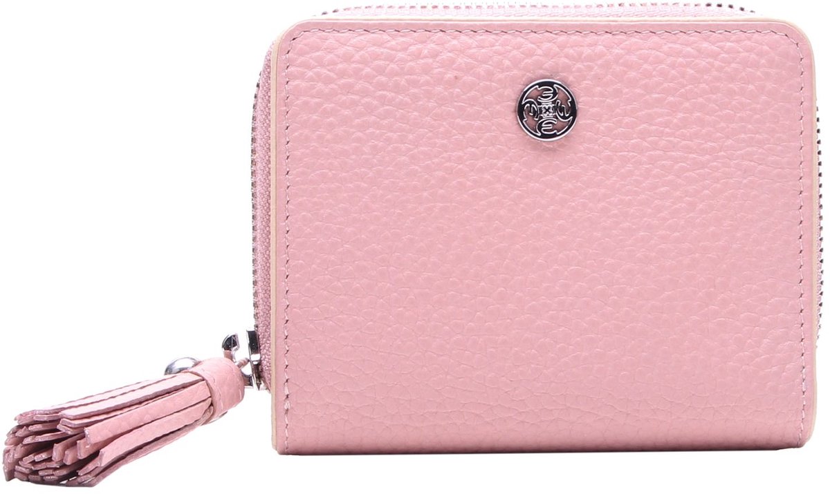 Esquire portemonnee Virginia Zip Around Wallet Rose zalmroze