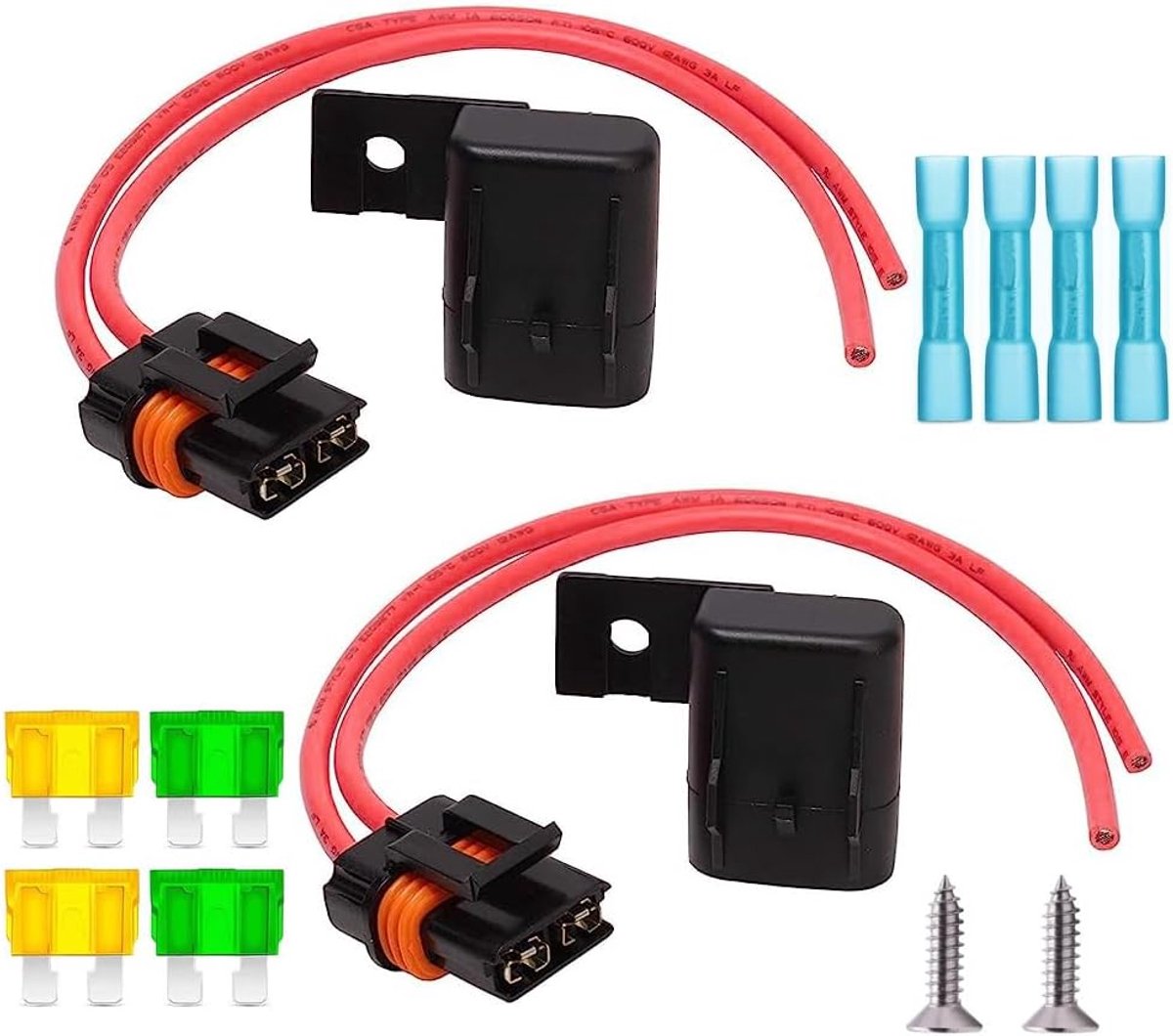 GUUZI Inline Fuse Holder IP67 Waterproof, 12AWG Gauge Wire Harness ATC/ATO 20A/30A Blade Fuse Holder for Heavy Duty - ShopVlot