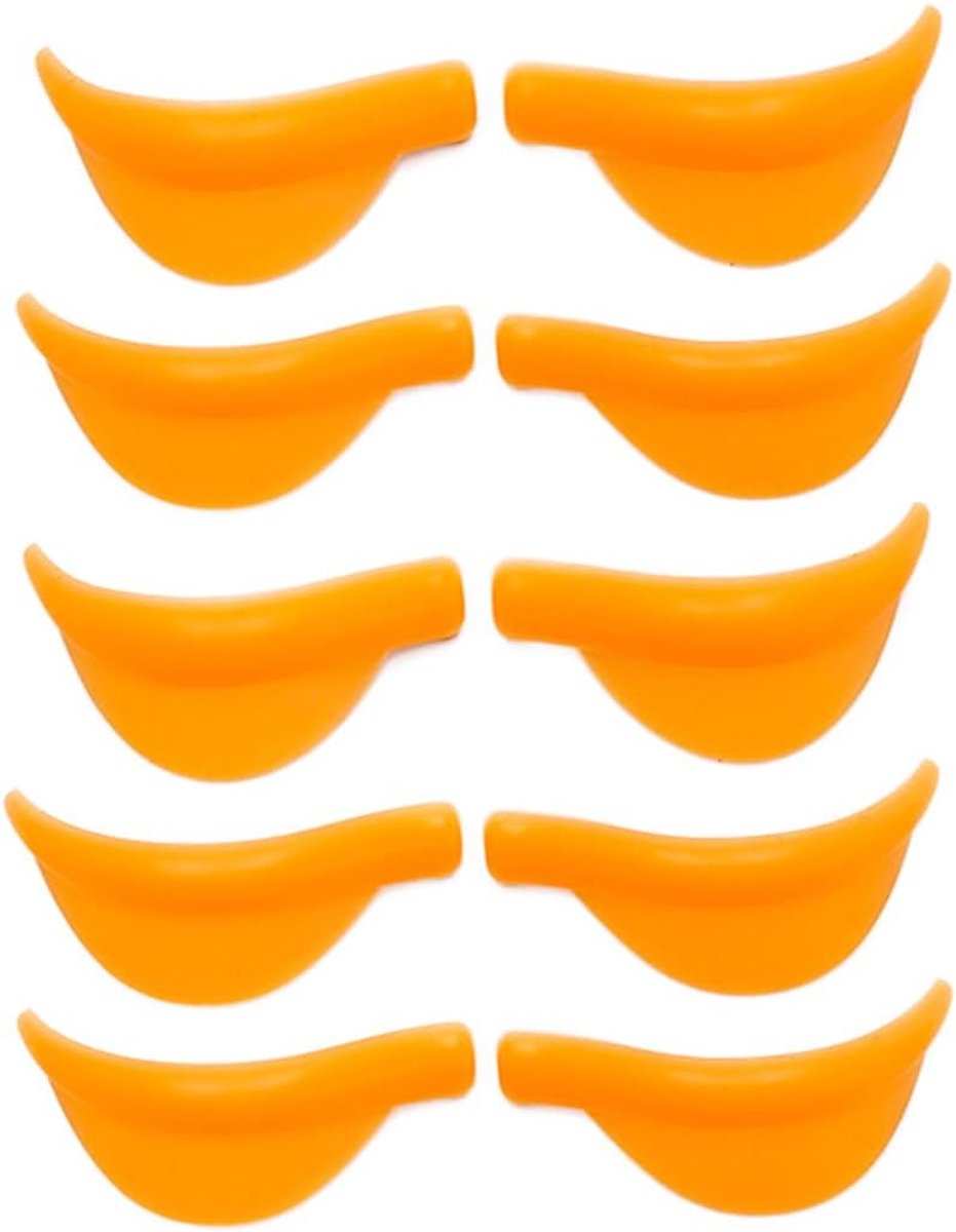SnelShoppen - 10Pcs Silicone Wimpers Lift Shields, Herbruikbare Wimpers Verhogingspads met XS/S/M/L/XL, Zachte en Comfortabele Wimpers Shields in Oran