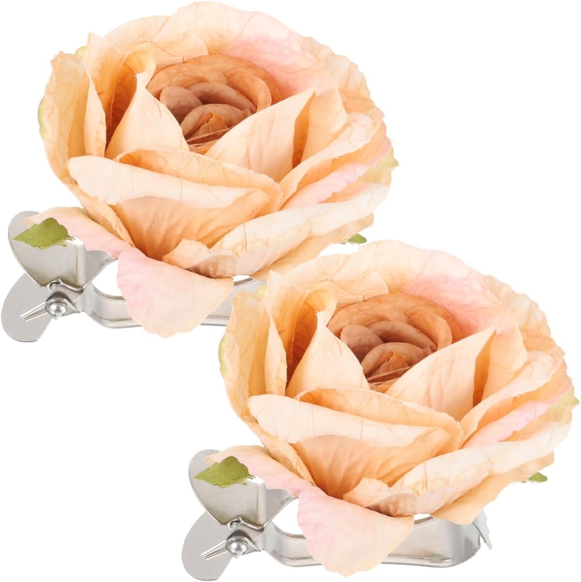 SnelShoppen - 2 Stuks Gordijnclips met Bloemenpatroon - Plastic Gordijnhouders voor Verjaardag, Feest, Thuis en Hotel - Sterke Draperie Klemmen voor G