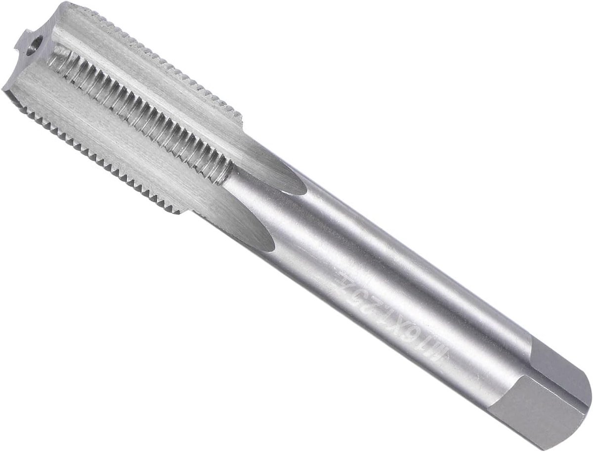 SnelShoppen - Draadfrezer M16 x 1.25 4 Groeven HSS Links Gewikkeld - Ideaal voor Aluminium, RVS, Kunststof en Meer - 30 mm Draadlengte