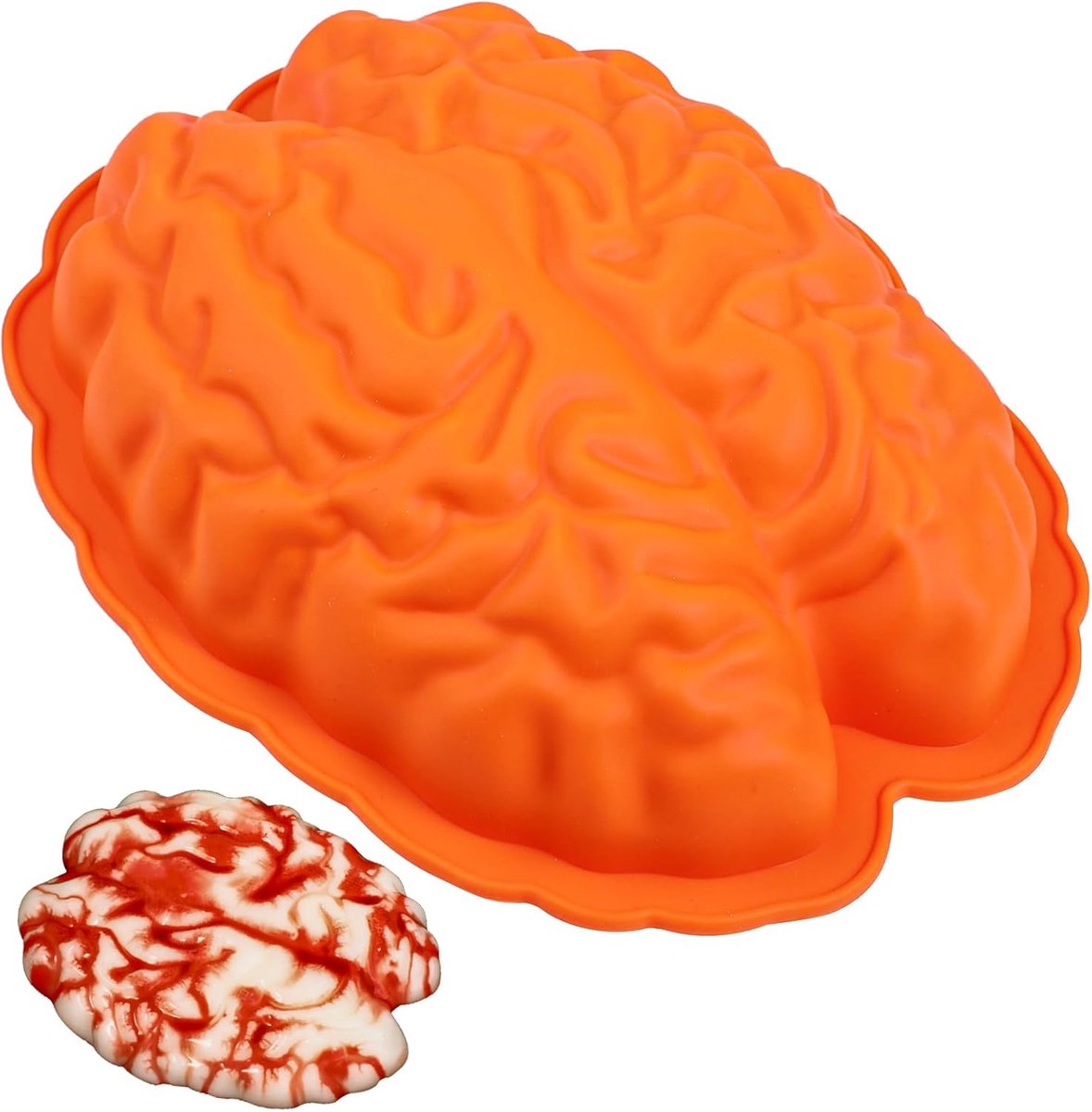 SnelShoppen - Silicone Mallen Hersenvorm Pudding Mold voor Halloween - Flexibele en Duurzame Jelly Mould - Cake Mold voor Feestjes en Speciale Gelegen