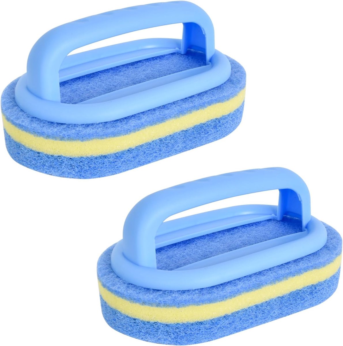 SnelShoppen - Magic Pool Reinigingspons met Handvat, 17 x 5.5 x 7.5 cm, Keuken Spons Borstel, Multifunctionele Schoonmaak Spons, Zwembad Borstel, Spon