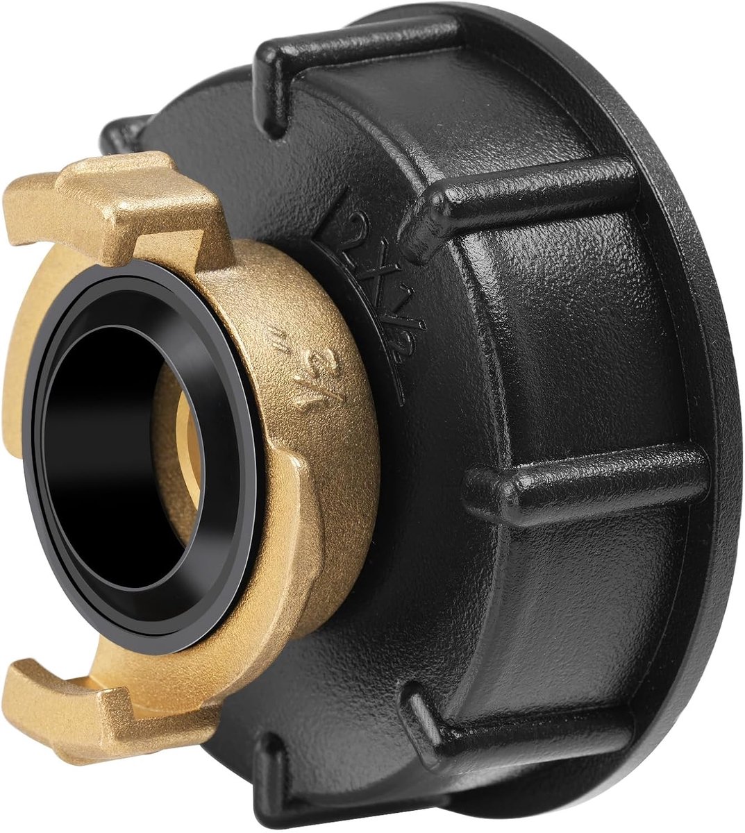 SnelShoppen - IBC Quick Coupling 1/2 inch - IBC Container Accessoires met MS Koppeling - Hoogwaardige PE PP en Messing - Voor Tuin, Camping en Watertr
