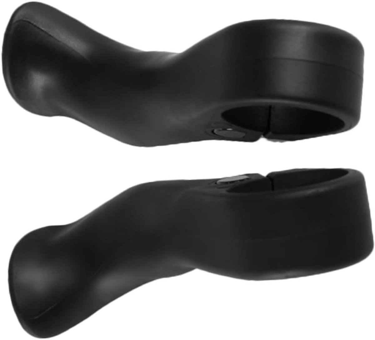 Fiets Handvatten - Stuuruiteinden Grips - Comfortabel Fietsen - Ergonomisch Ontwerp - 9.20X3.20X1.80CM - Zwart