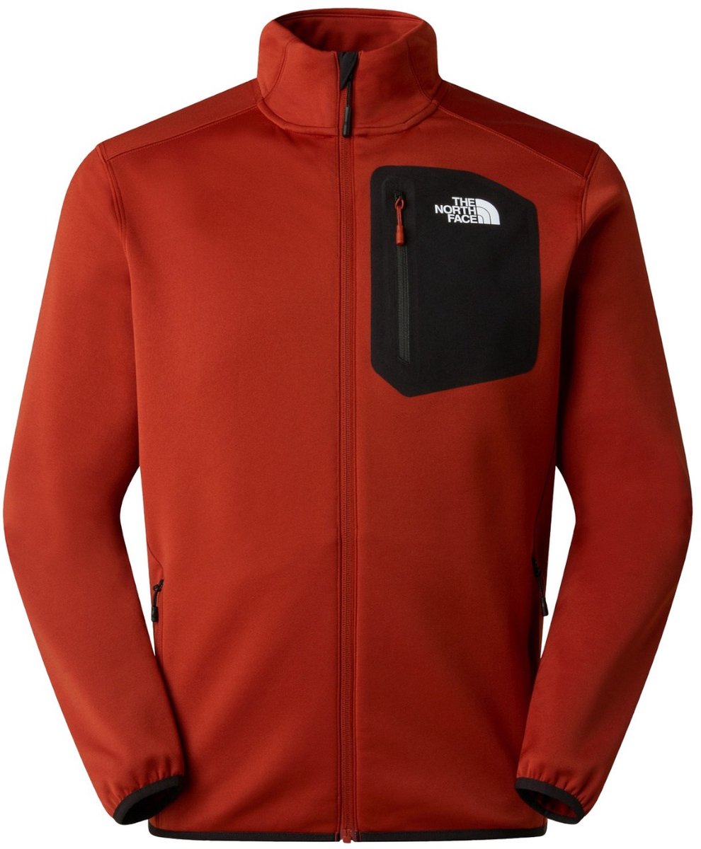 The North Face Heren Crest Full Zip Jacket Iron Clay/Zwart