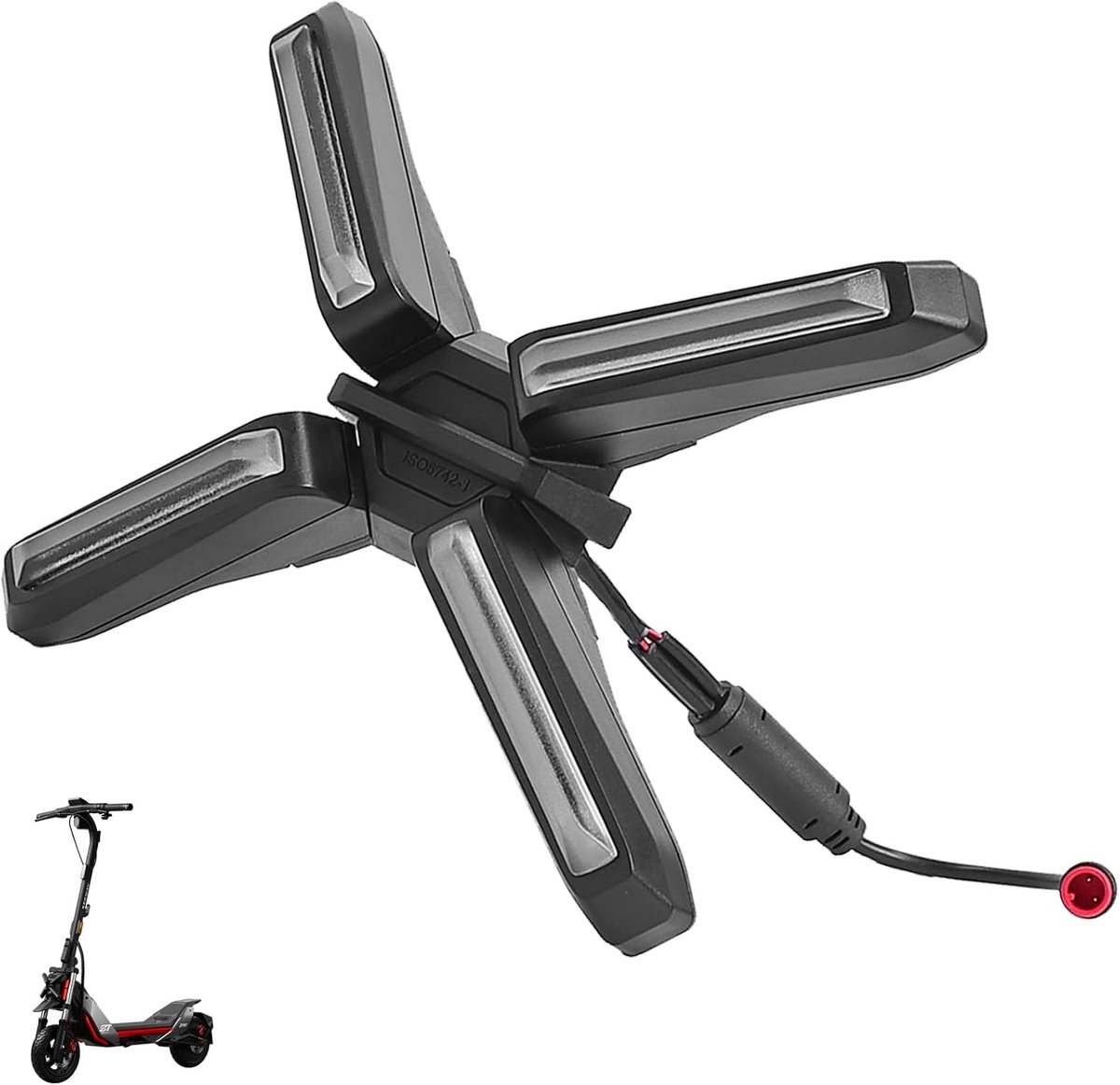 4W X-vormige koplamp voor Ninebot ZT3/ZT3 Pro - superhelder licht - robuust en duurzaam - verhoogde zichtbaarheid - ShopVlot