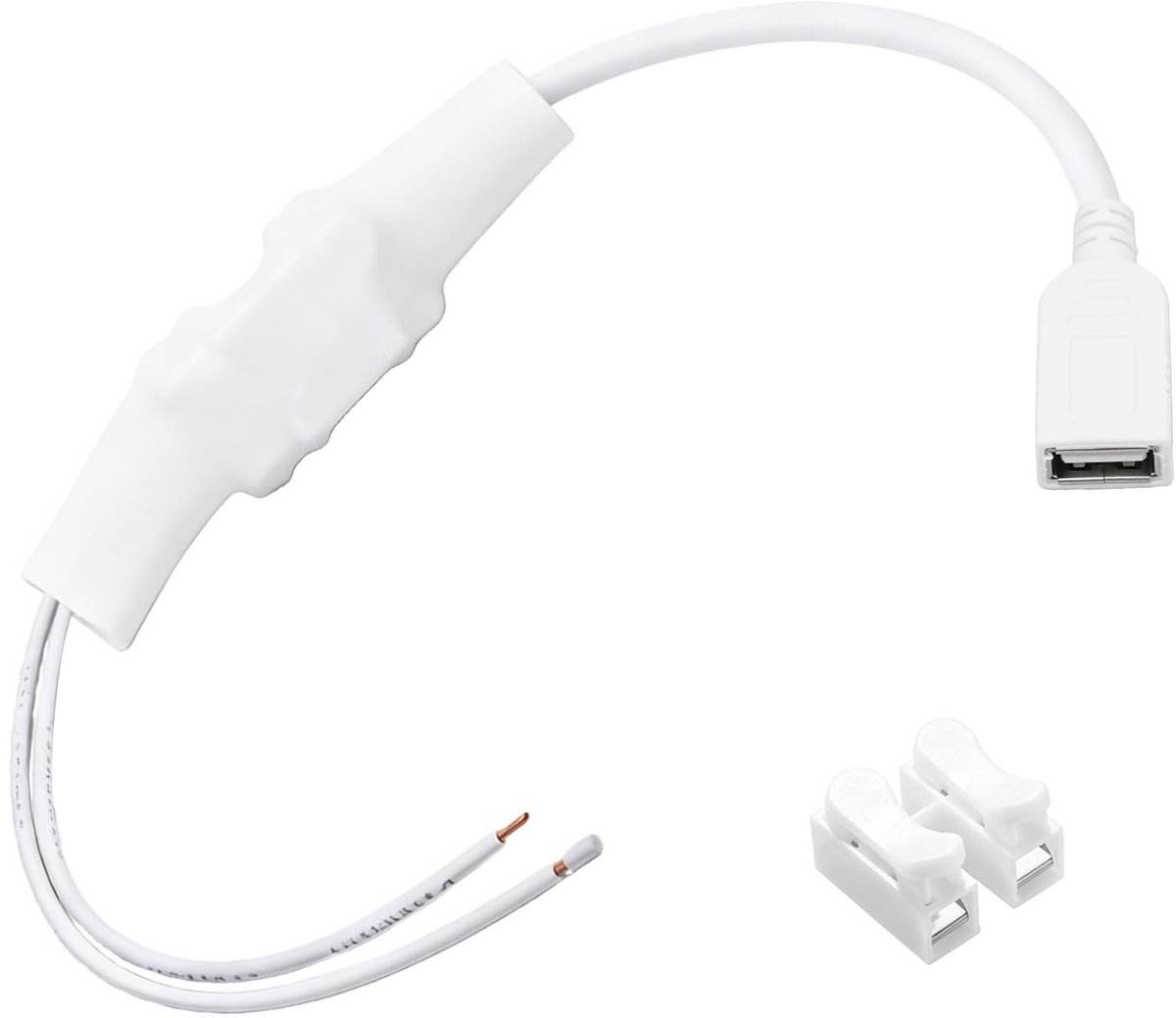 SnelShoppen - Kleine 5W Power Inverter 220V naar 5V met USB Adapter, Ideaal voor Bewakingscamera's en Beveiligingssystemen, Duurzaam ABS en Metaal, Be