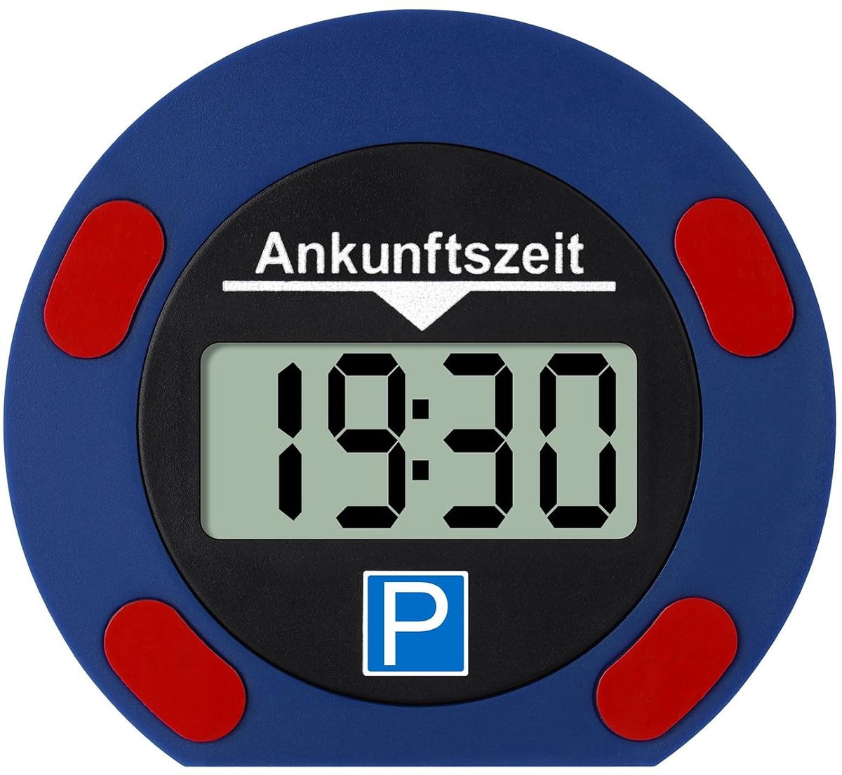 SnelShoppen - Elektronische Parkeerdisc, Digitale Auto Parkeerklok, Dubbelzijdig Groot Scherm met Nauwkeurige Tijdweergave, Geschikt voor Tijdelijk Pa