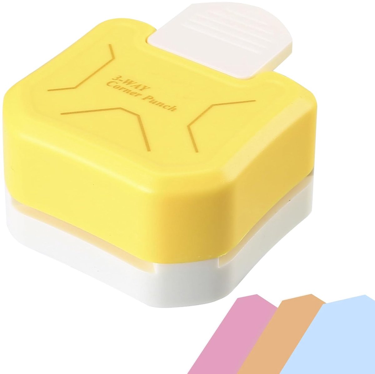 Bobypet - 3 in 1 Diagonal Corner Punch, 5mm, 10mm, 15mm Corner Paper Cutter for Laminated, Cardstock, Bullet Journal, Invitations, Gift Tags, Photocards, Business Cards, and Scrapbooking