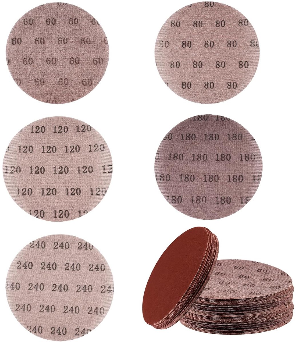 23 pieces 225 mm round self-adhesive grit P60-P240 for dust-free sanding of car body, wood, metal and for all 225 mm - ShopVlot