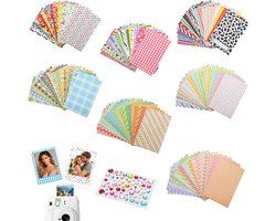 Foto frame stickers 140 stuks - 9 x 6 cm - kleurrijke DIY set - unieke decoratie voor Instax Mini - ShopVlot