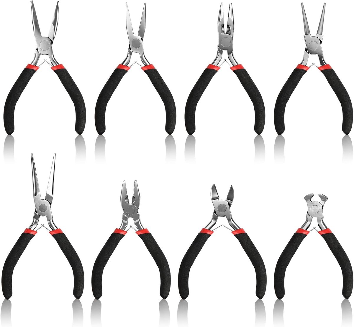 Mini tangenset 8 delig - precisie gereedschap - voor sieraden maken - ideaal voor professionals - ShopVlot