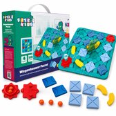 Fits4Kids® Educatief Montessori Speelgoed 3-12 Jaar - Wegenbouwer Puzzel - Logisch Denkspel Kinderen met 118 Uitdagingen in 4 Niveaus