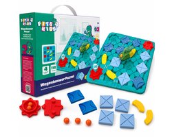 Fits4Kids® Logisch Denkspel Kinderen Speelgoed Vanaf 4 jaar - Educatieve Wegenbouwer Puzzel 118 Uitdagingen