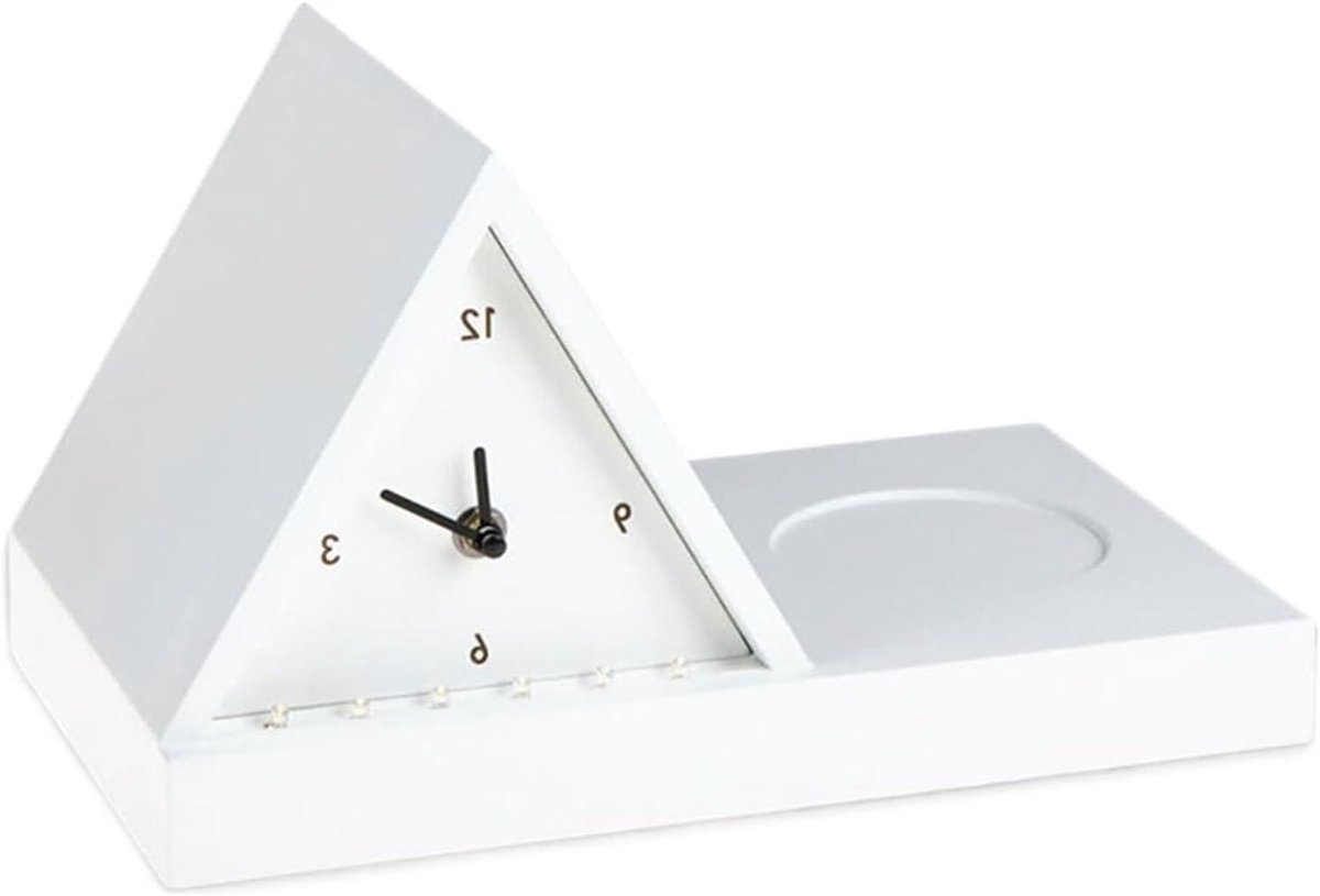 Lichtwekker met bekerhouder - Nachtkastje organizer - Rustgevend wakker worden - Verstelbare leeslamp - 30 x 18 x 18 cm